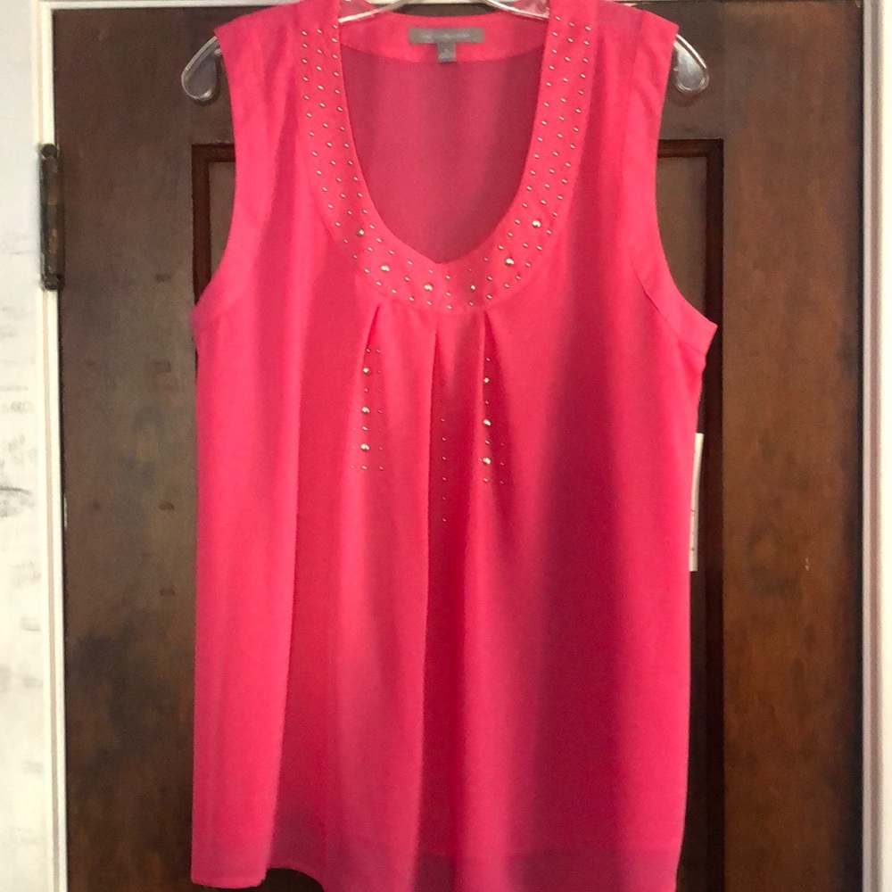 Pink dress tank top